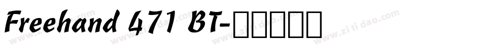 Freehand 471 BT字体转换